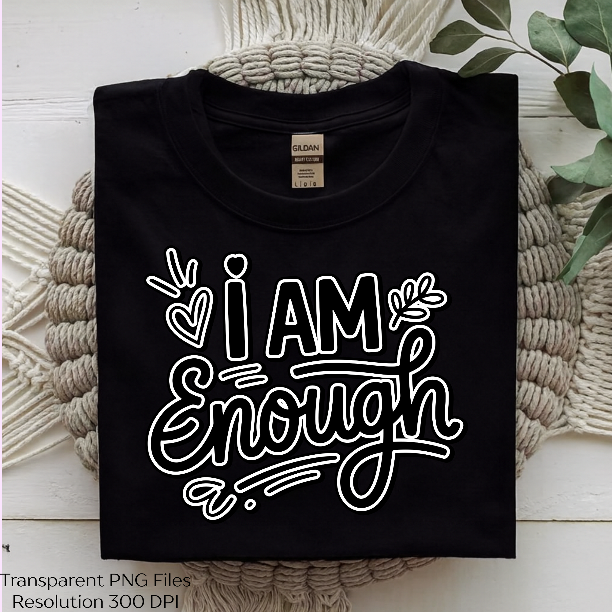 Am Enough Self Love Quote SVG Clipart Bundle