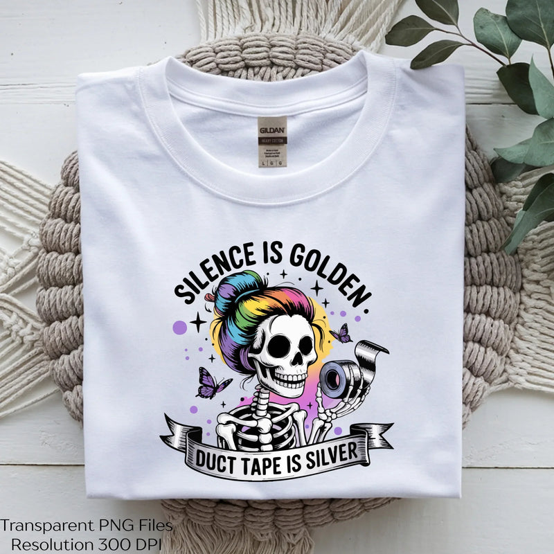 Rainbow Skeleton Funny Goth Quote Clipart Bundle - CraftNest - Digital Crafting and Art