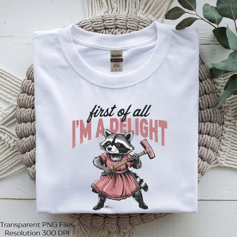Funny Raccoon Delight Clipart Bundle - CraftNest - Digital Crafting and Art