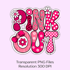 Breast Cancer Pink Out Football Clipart Bundle - CraftNest - Digital Crafting and Art