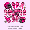Pink Out Breast Cancer Awareness Clipart Bundle