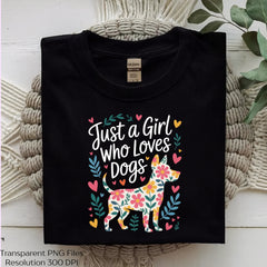 Just a Girl Who Loves Dogs Clipart Bundle - CraftNest - Digital Crafting and Art