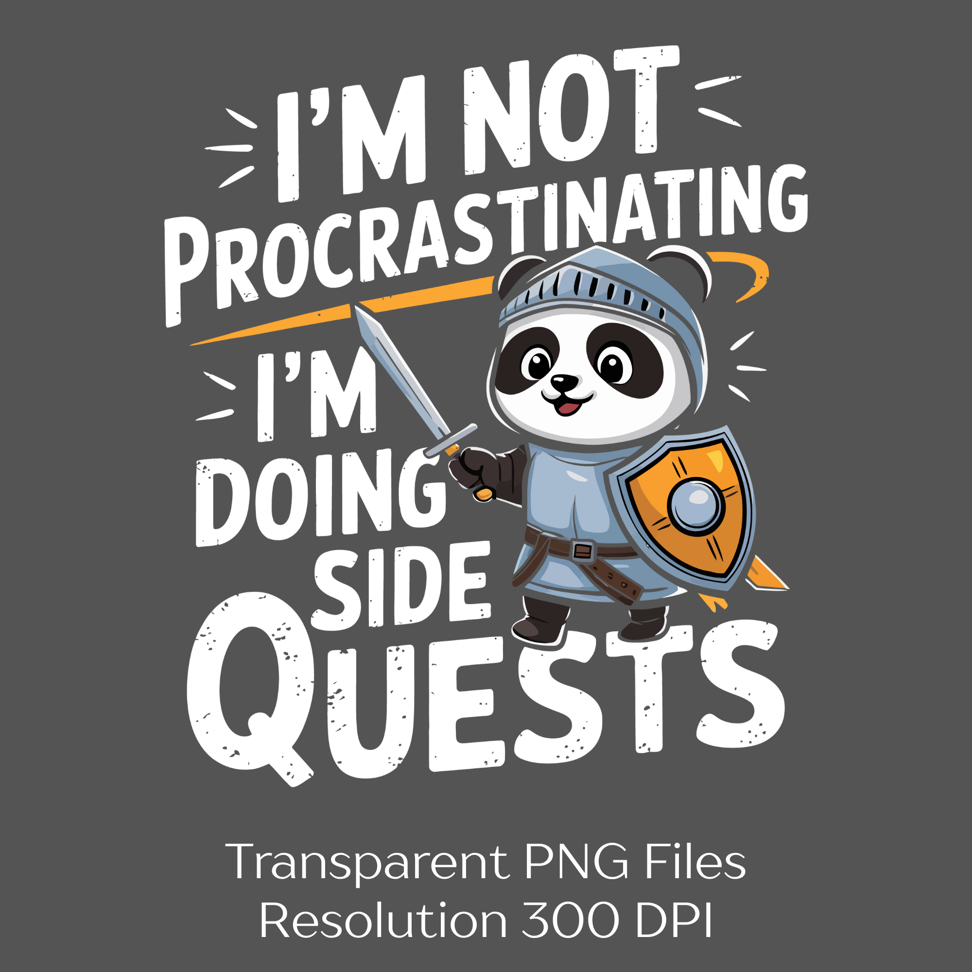 Anti-Procrastination Side Clipart Bundle