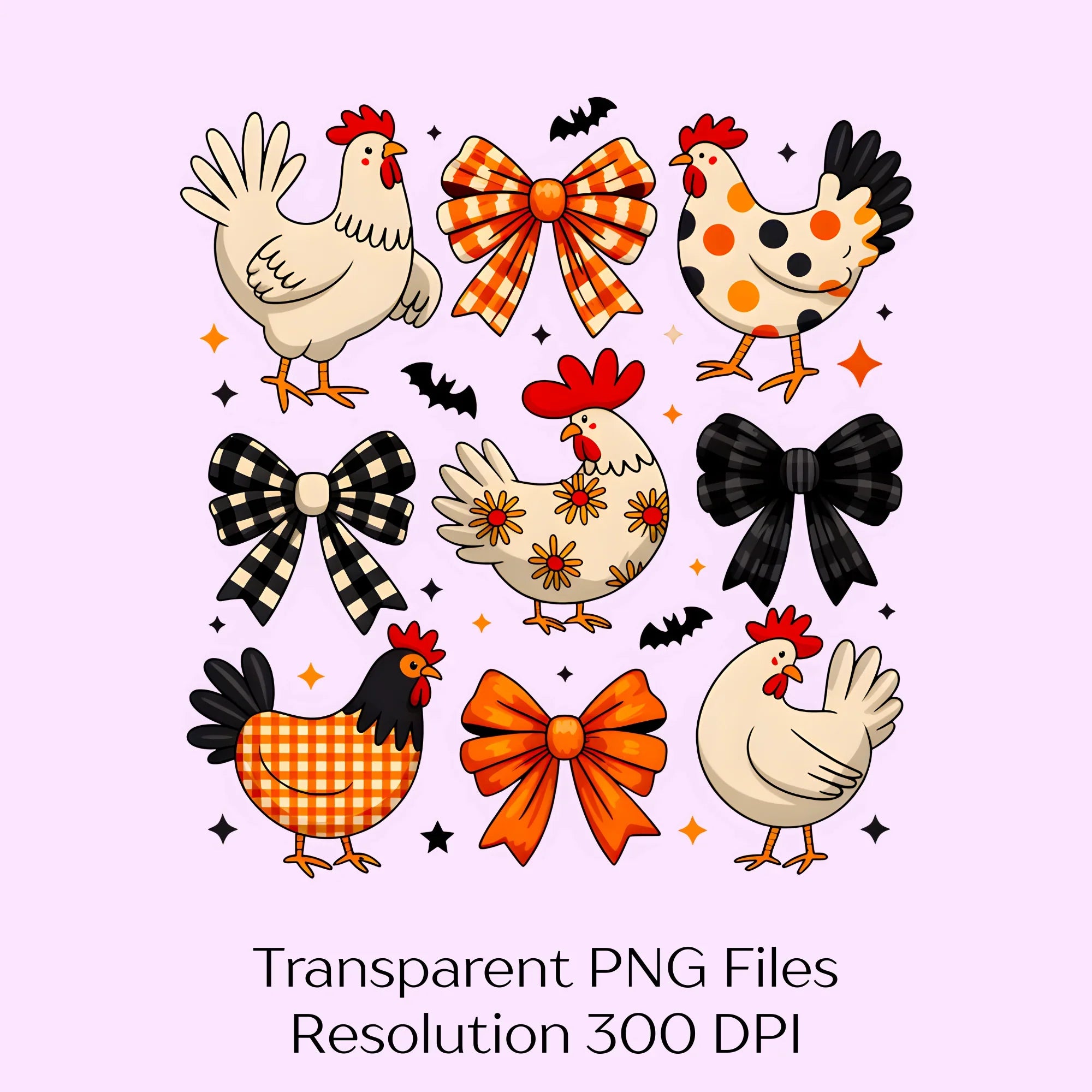 Preppy Coquette Bow Halloween Clipart Bundle - CraftNest - Digital Crafting and Art
