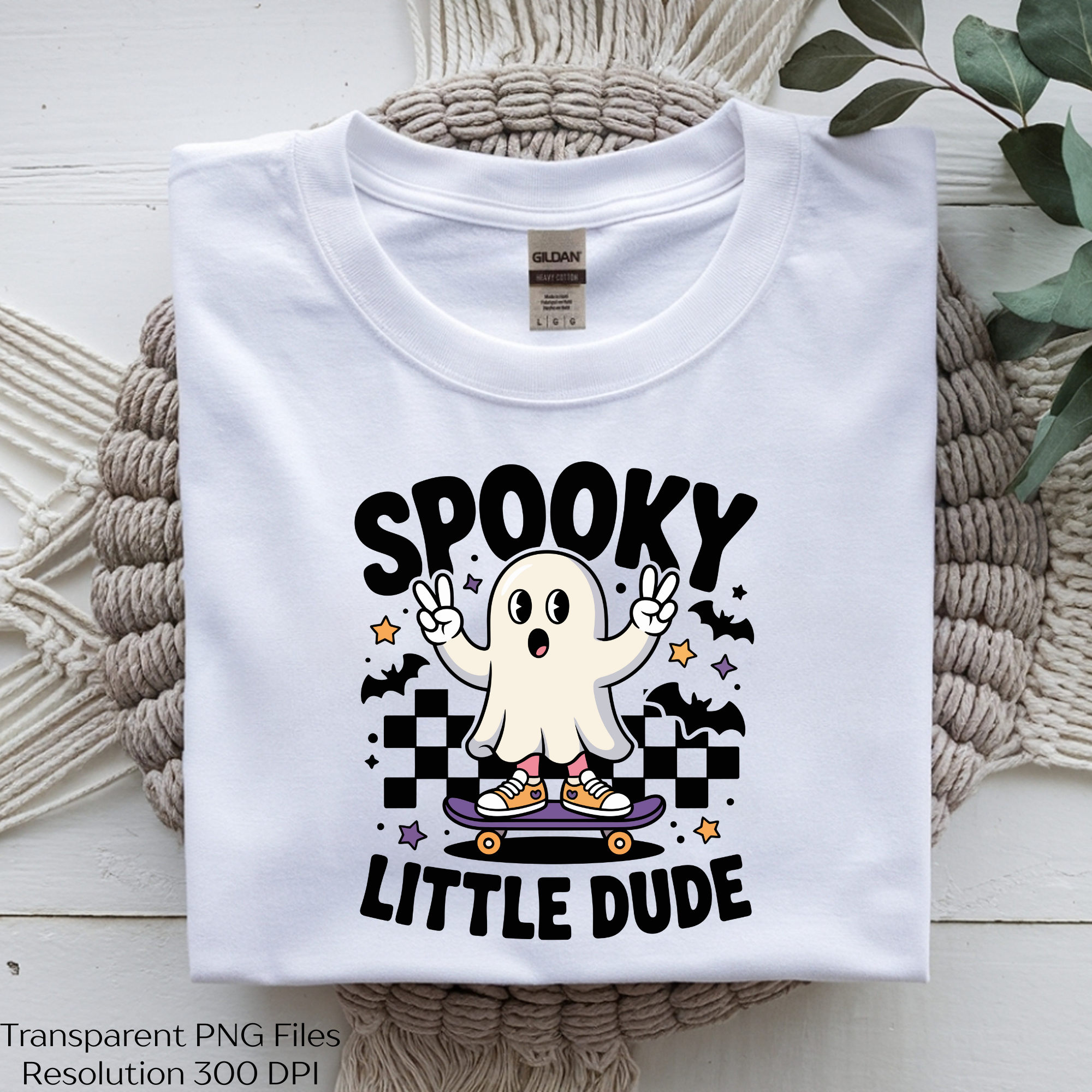 Spooky Little Dude Halloween Shirt SVG Clipart Bundle
