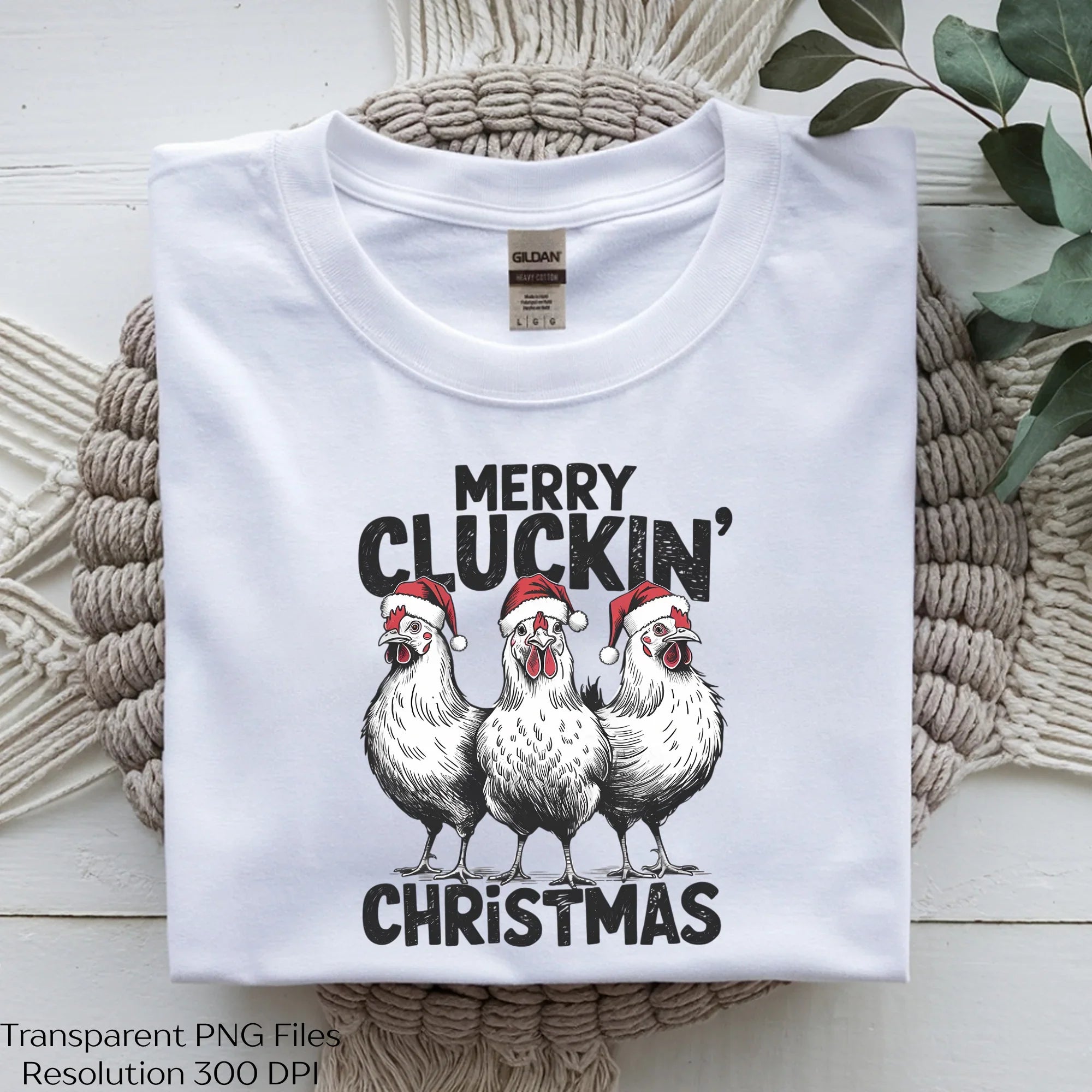 Merry Cluckin Christmas Chicken Clipart Bundle - CraftNest - Digital Crafting and Art