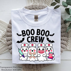 Halloween Nurse Ghost Boo Crew SVG Bundle - CraftNest - Digital Crafting and Art