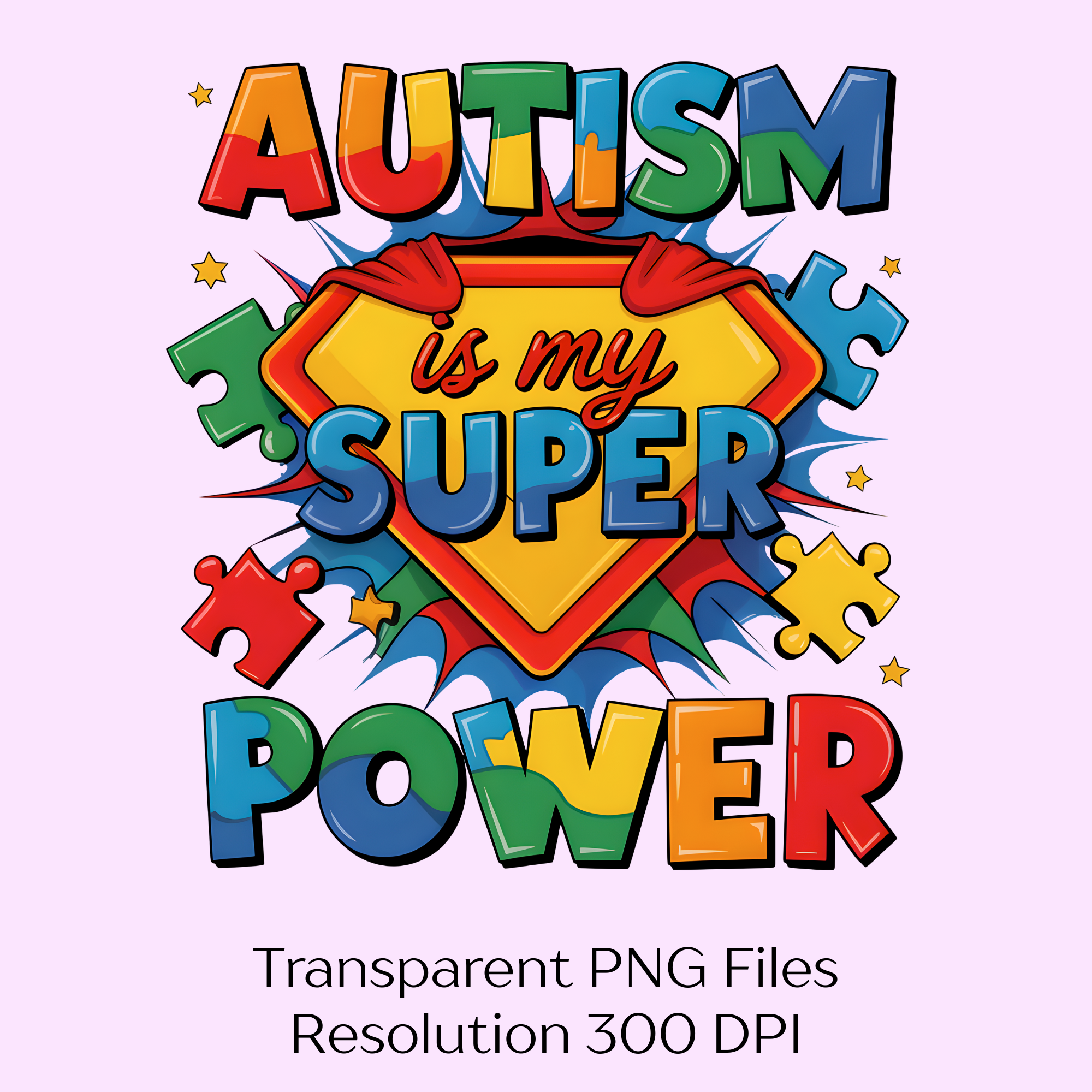 Autism Is My Superpower Clipart Bundle