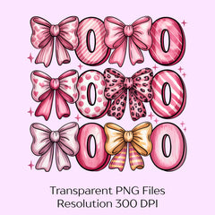 Coquette Valentine Xoxo Bow Clipart Bundle - CraftNest - Digital Crafting and Art