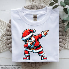 Dabbing Santa Merry Christmas Shirt Clipart Bundle - CraftNest - Digital Crafting and Art