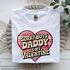 Sorry Boys Daddy Is My Valentine Clipart Bundle - CraftNest - Digital Crafting and Art