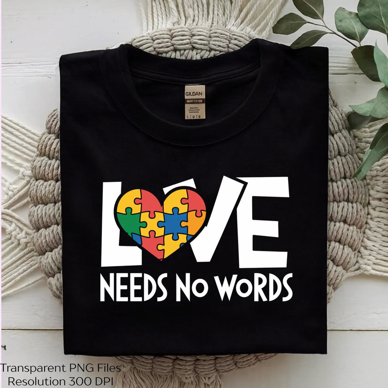 Love Needs No Words Shirt Clipart Bundle - CraftNest - Digital Crafting and Art