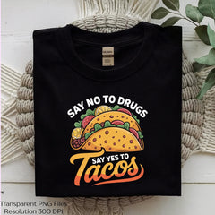 Say No to Drugs Yes to Tacos Clipart Bundle - CraftNest - Digital Crafting and Art