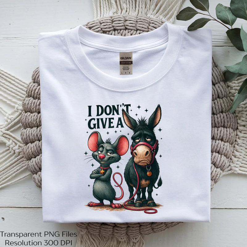 Funny Donkey Mouse Clipart Bundle - CraftNest - Digital Crafting and Art