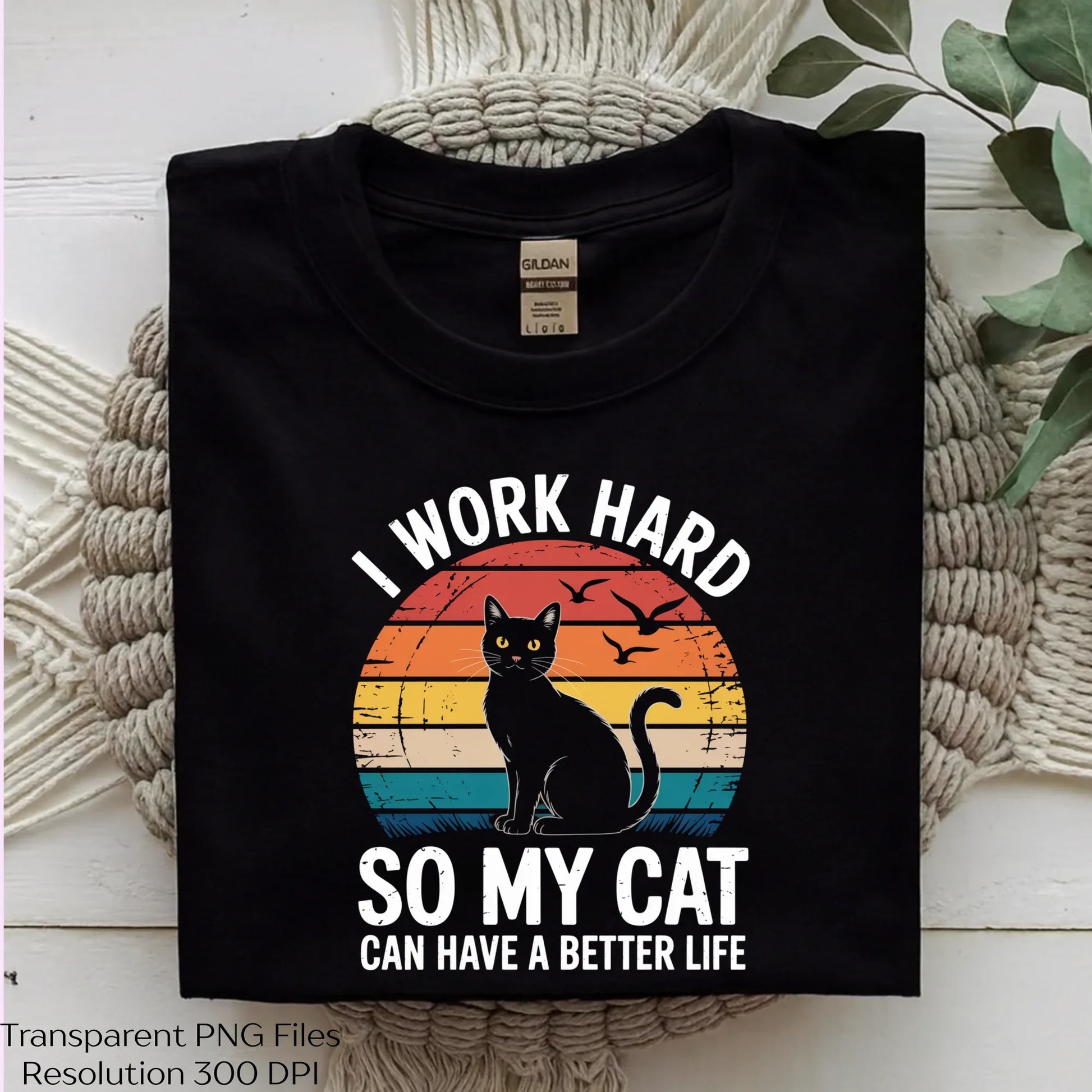 Funny Cat Lover Retro Sunset Clipart Bundle - CraftNest - Digital Crafting and Art