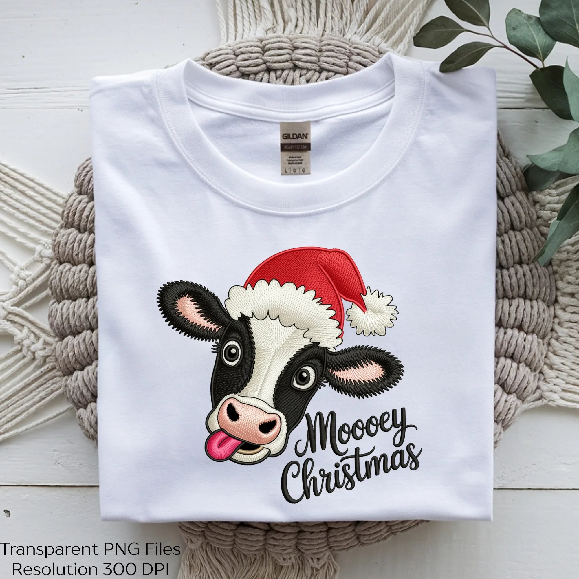 Funny Cow Christmas Embroidery Clipart Bundle - CraftNest - Digital Crafting and Art