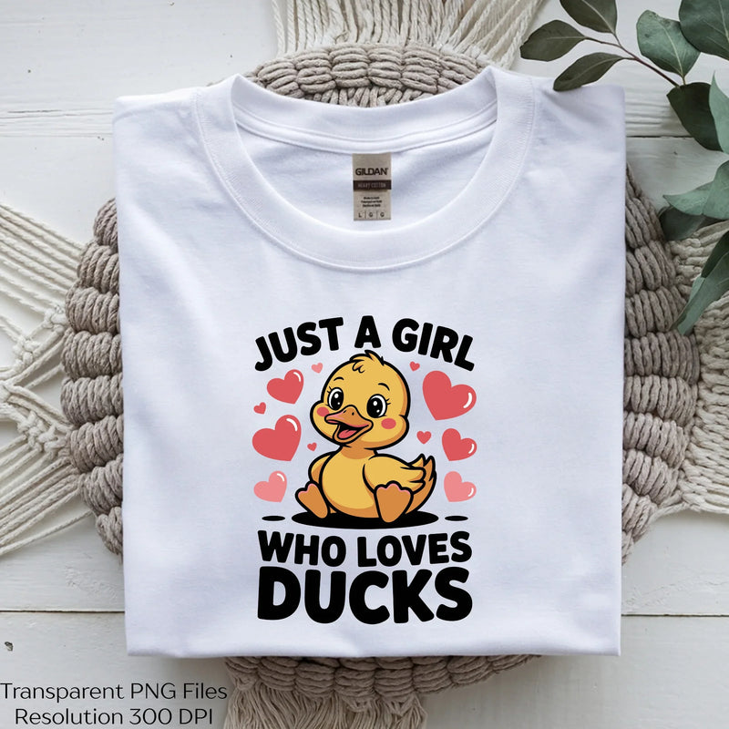 Just a Girl Who Loves Ducks Clipart Bundle - CraftNest - Digital Crafting and Art