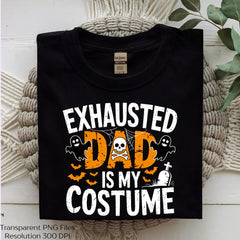 Exhausted Dad Halloween Costume SVG Bundle - CraftNest - Digital Crafting and Art