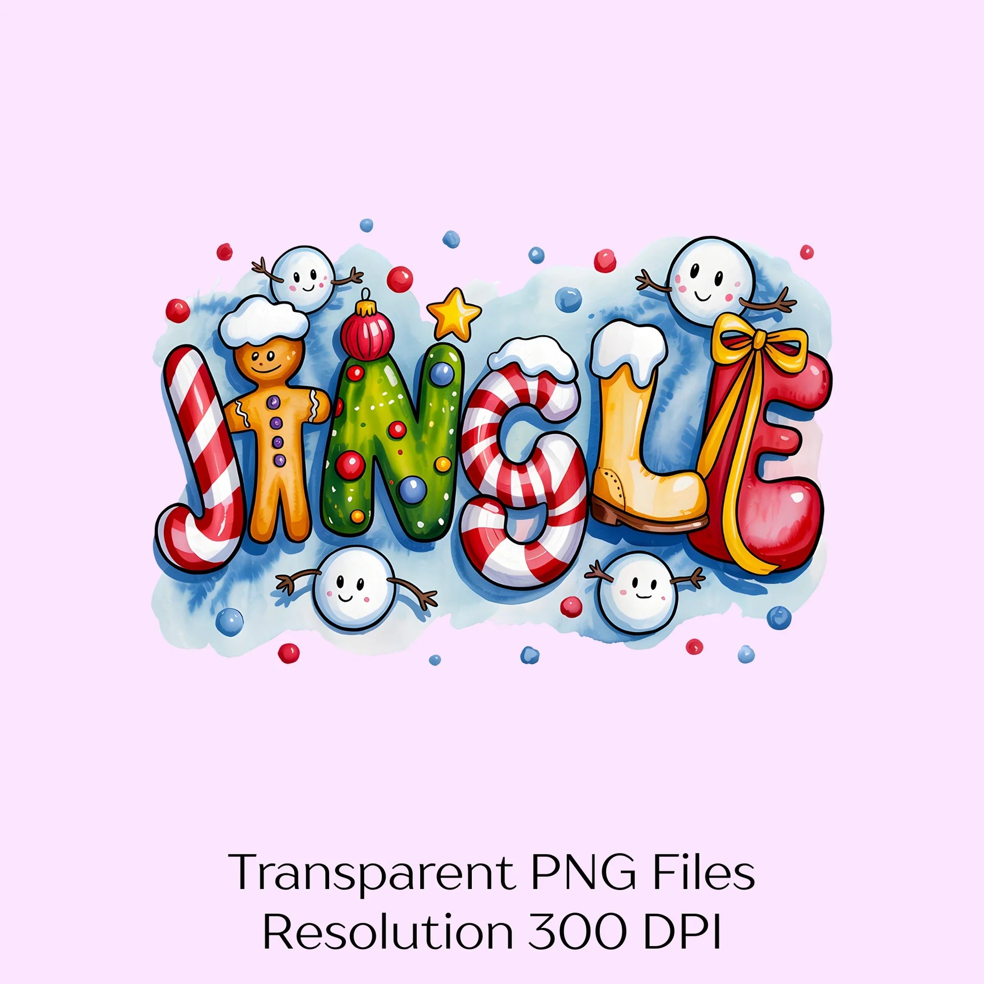 Jingle Christmas Candy Cane Clipart Bundle - CraftNest - Digital Crafting and Art