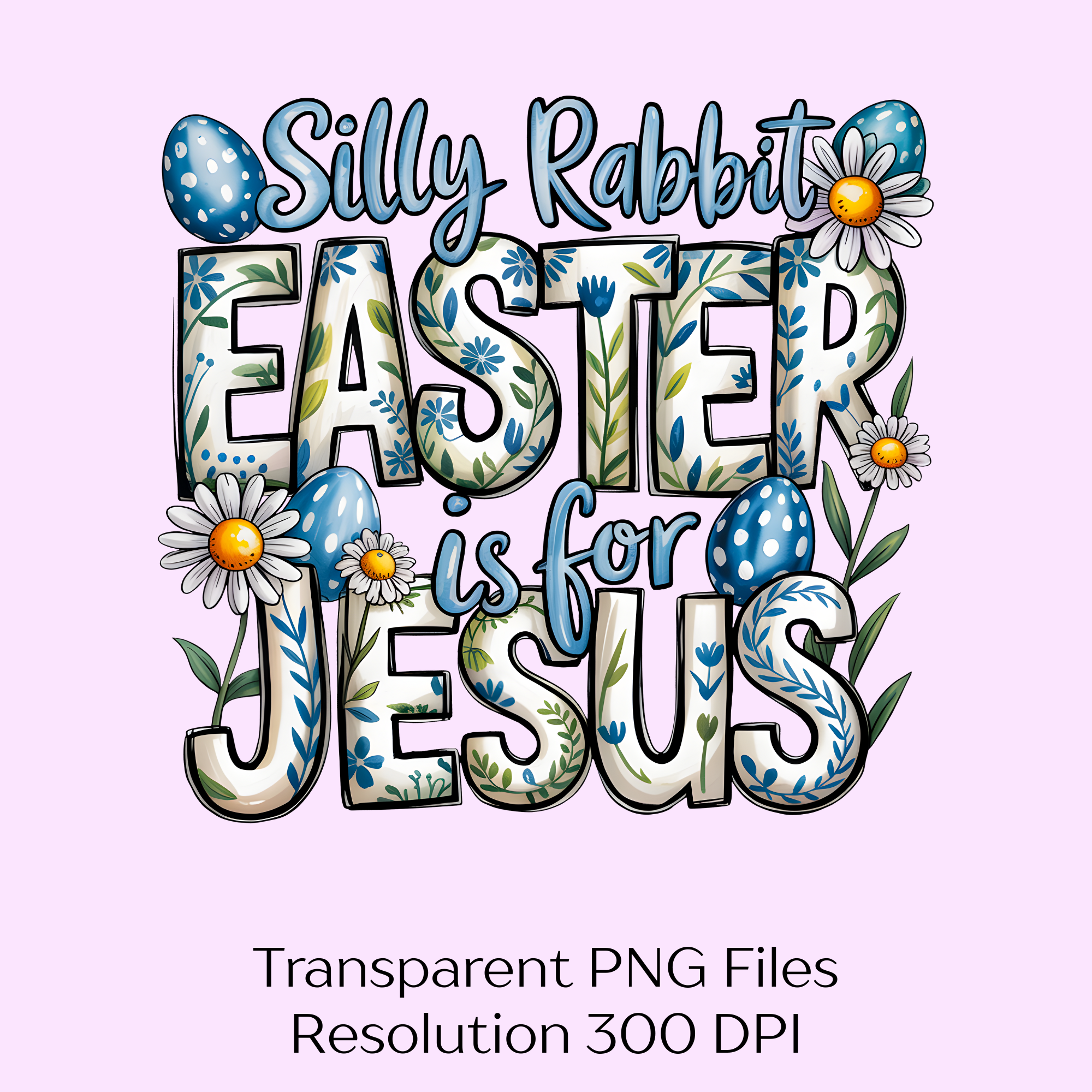 Silly Rabbit Easter Is For Jesus Clipart Bundle