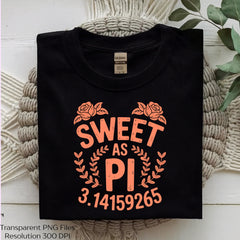 Sweet As Pi Cute Day Shirt Clipart Bundle - CraftNest - Digital Crafting and Art