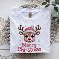 Knitted Merry Christmas Reindeer Clipart Bundle - CraftNest - Digital Crafting and Art