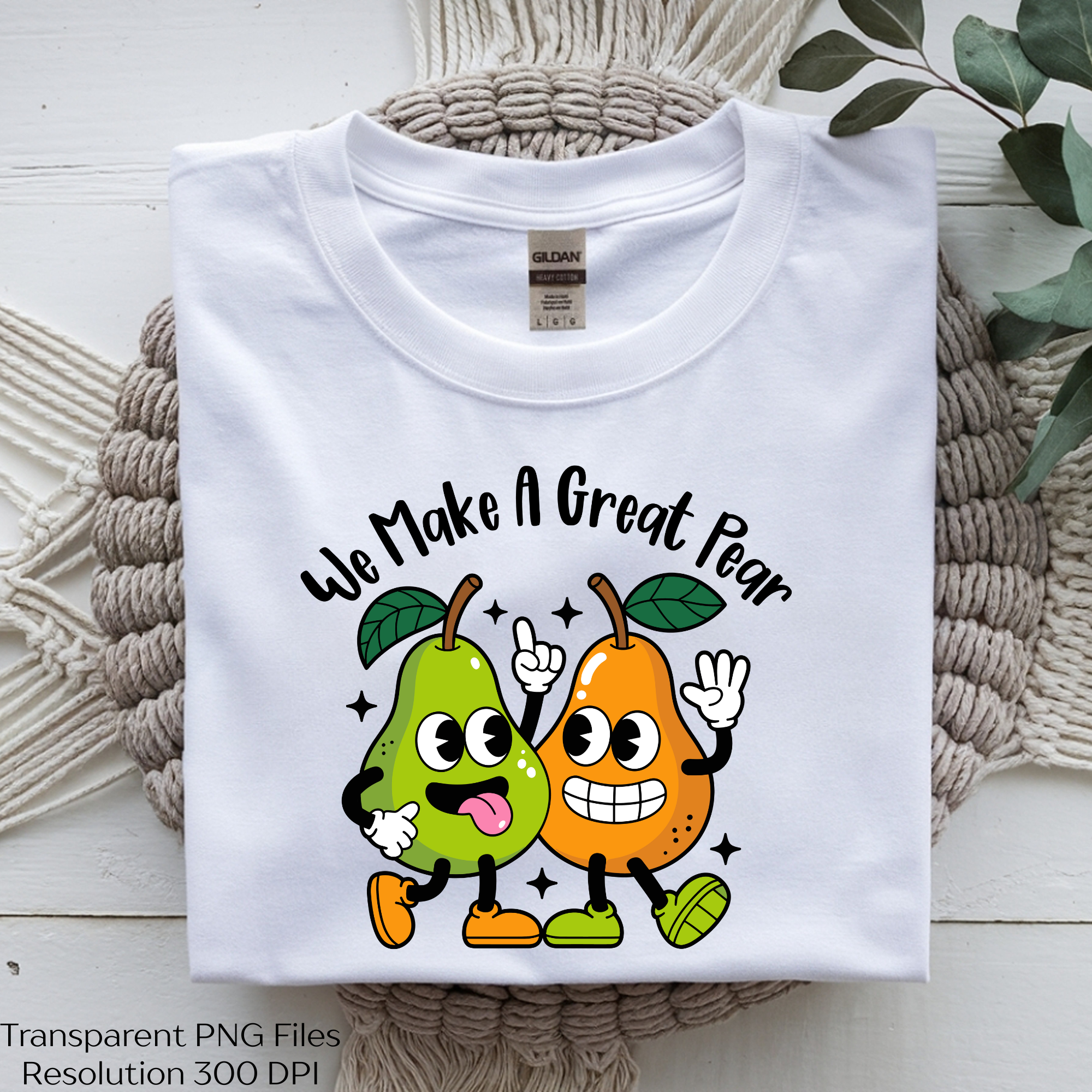 Great Pear Couple Fruit Pun SVG Bundle - CraftNest - Digital Crafting and Art