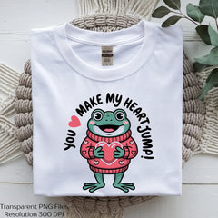 You Make My Heart Jump Frog Valentine SVG Bundle - CraftNest - Digital Crafting and Art