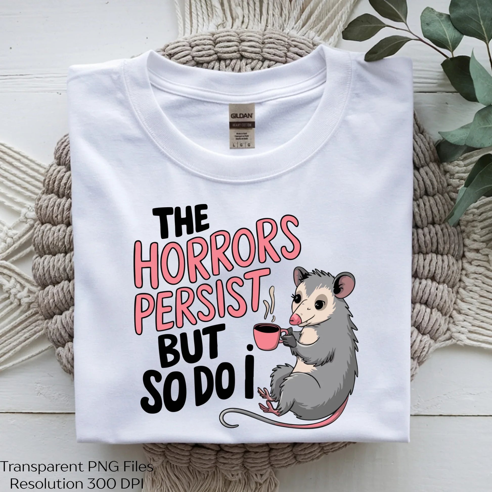 Possum Coffee Quote Cute Goth Art Clipart Bundle - CraftNest - Digital Crafting and Art