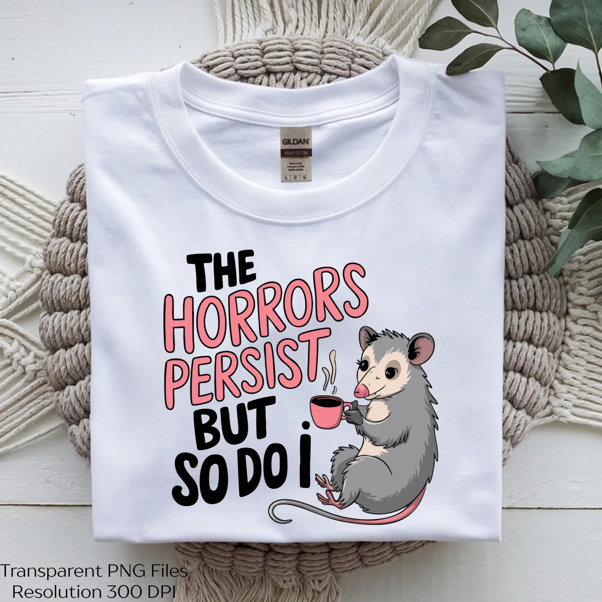 Possum Coffee Quote Cute Goth Art Clipart Bundle - CraftNest - Digital Crafting and Art