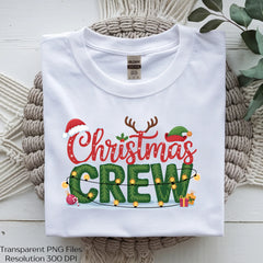 Christmas Crew Holiday Shirt Clipart Bundle - CraftNest - Digital Crafting and Art