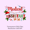 Christmas Medical Assistant Clipart Bundle