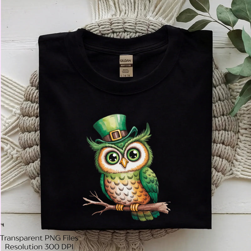 St. Patrick's Day Owl Cute Lucky Clipart Bundle - CraftNest - Digital Crafting and Art