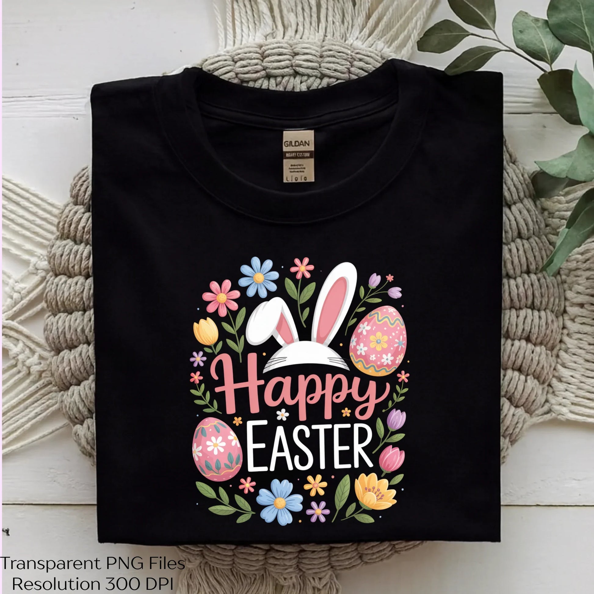 Happy Easter Floral Bunny Clipart Bundle - CraftNest - Digital Crafting and Art