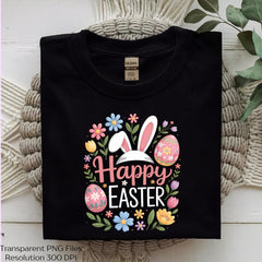 Happy Easter Floral Bunny Clipart Bundle - CraftNest - Digital Crafting and Art