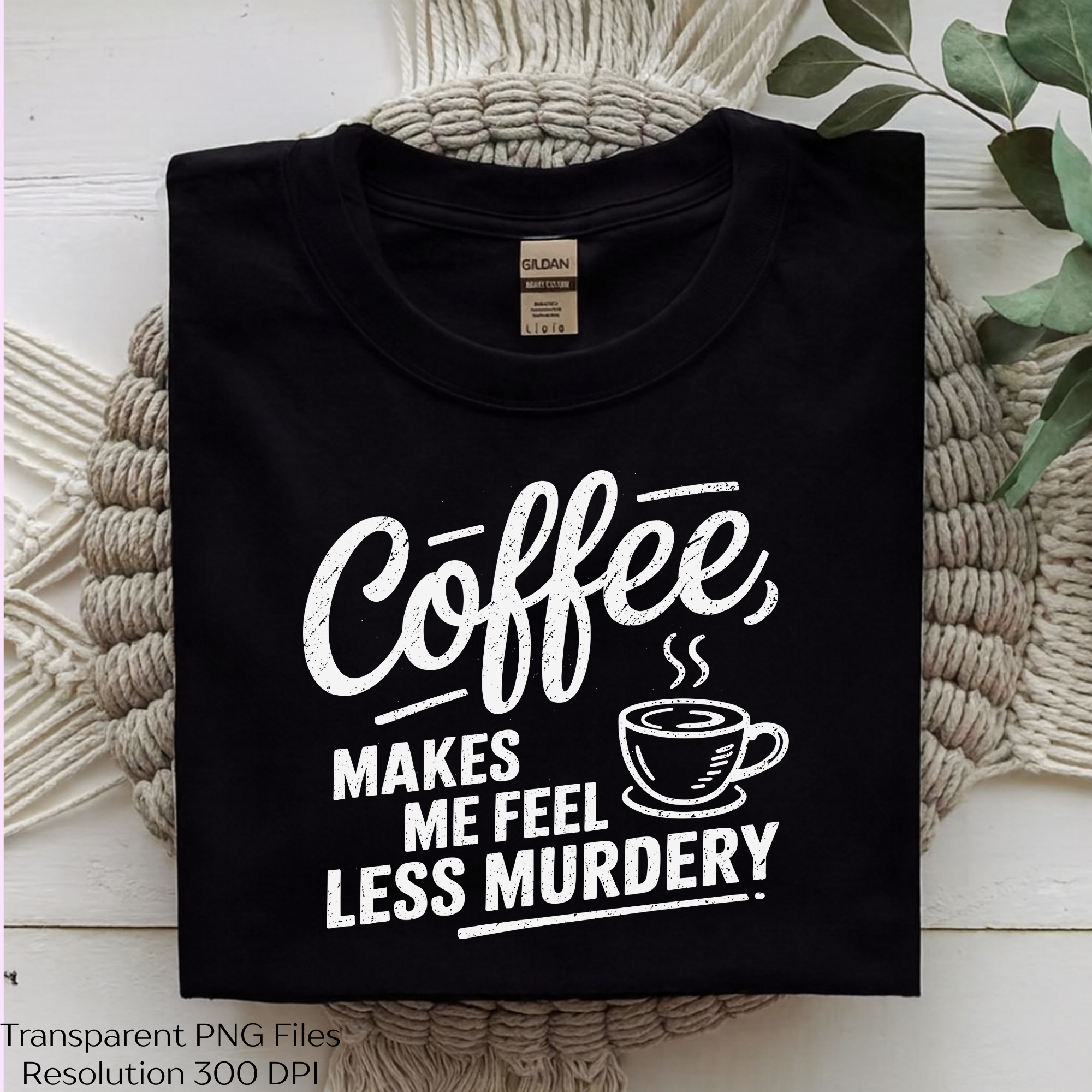 Coffee Makes Me Feel Less Murdery SVG Clipart Bundle