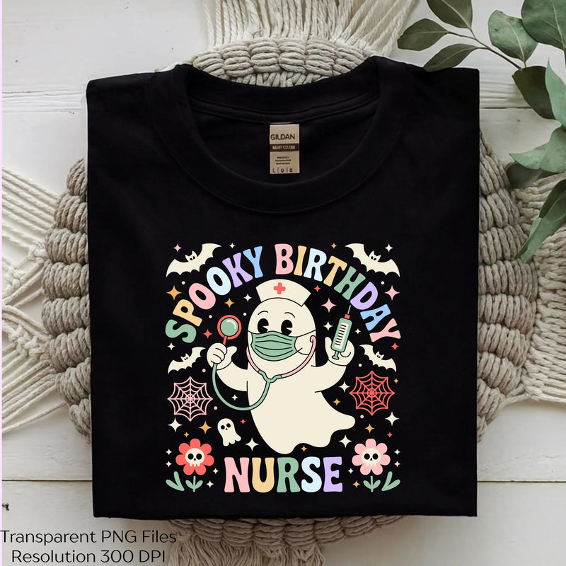 Halloween Ghost Nurse Spooky Birthday SVG Bundle - CraftNest - Digital Crafting and Art
