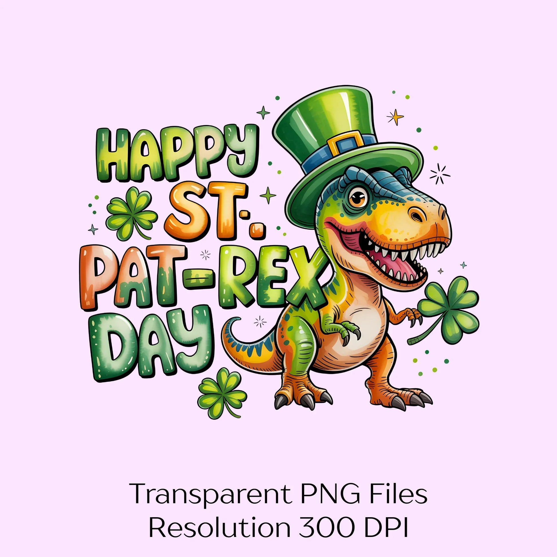 Happy St. Pat Rex Day Clipart Bundle - CraftNest - Digital Crafting and Art