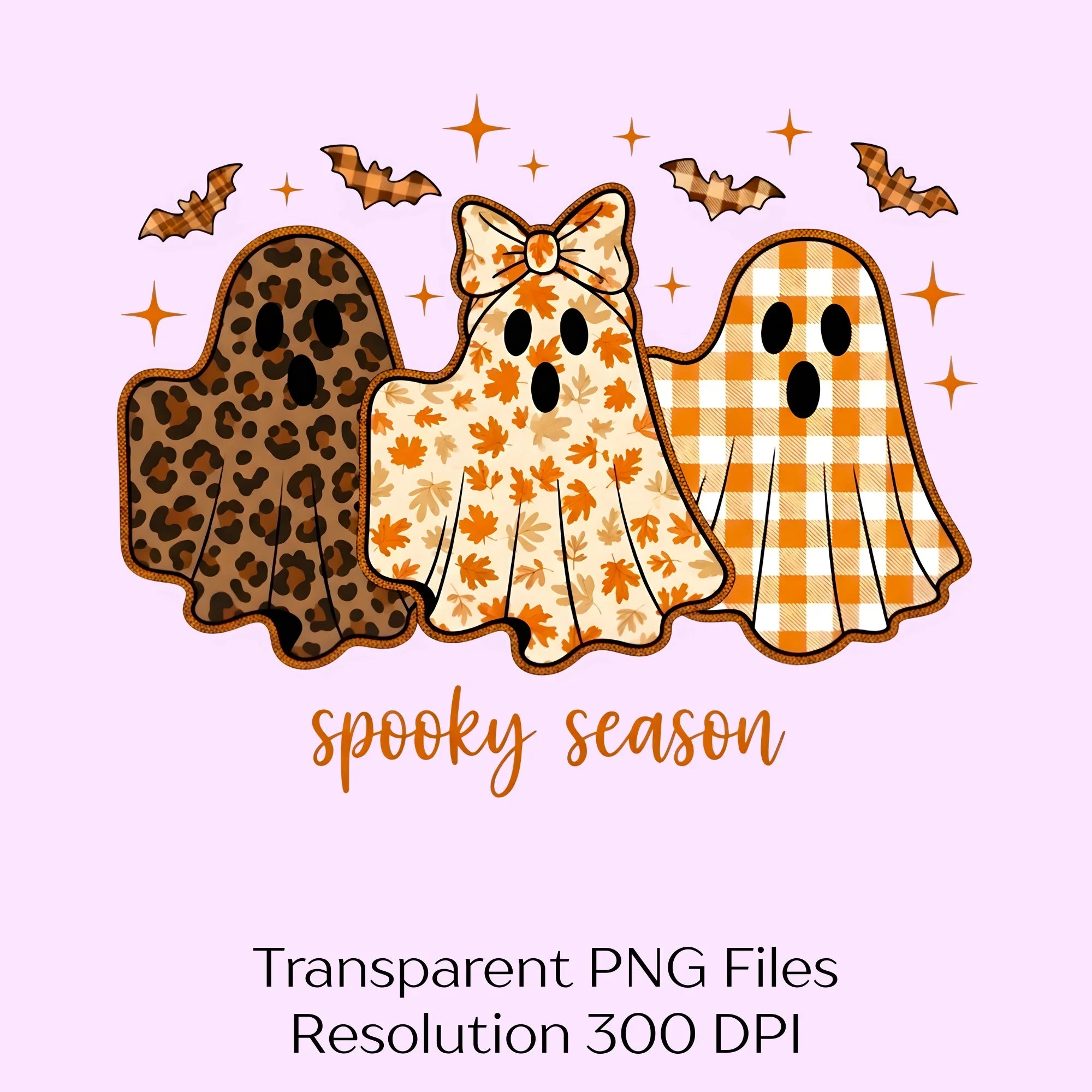Floral Ghost Patch Halloween Clipart Bundle - CraftNest - Digital Crafting and Art