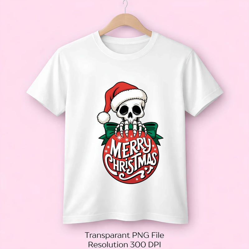 Skeleton Merry Christmas Ornament Clipart Bundle - CraftNest - Digital Crafting and Art