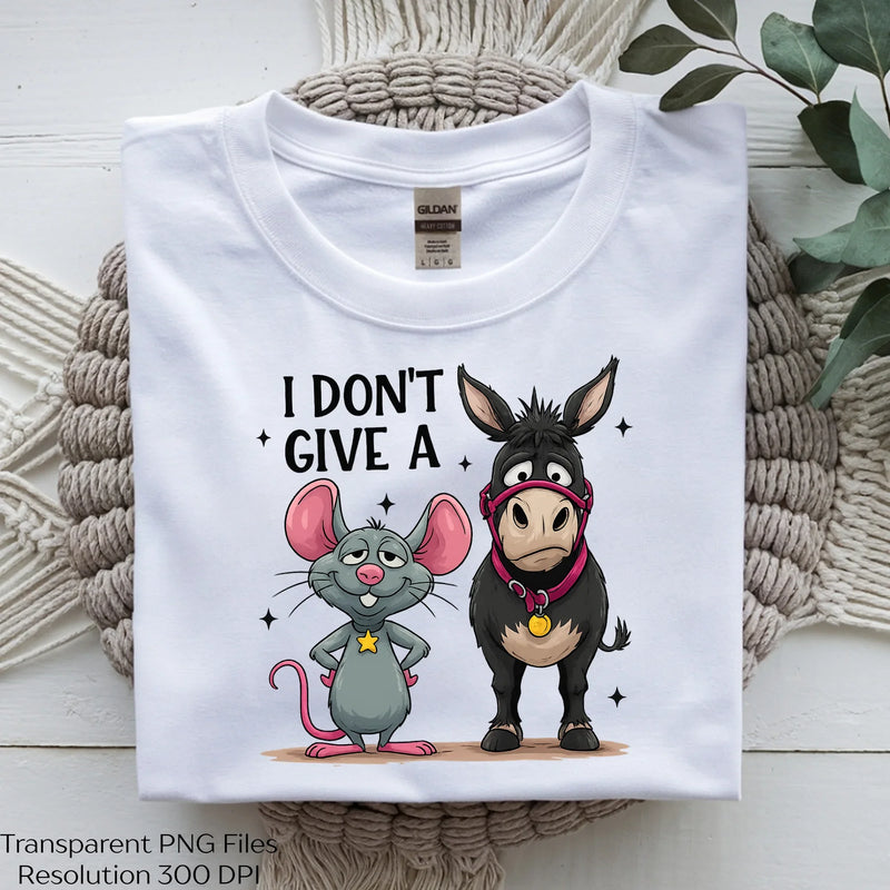 Funny Mouse and Donkey Clipart Bundle - CraftNest - Digital Crafting and Art