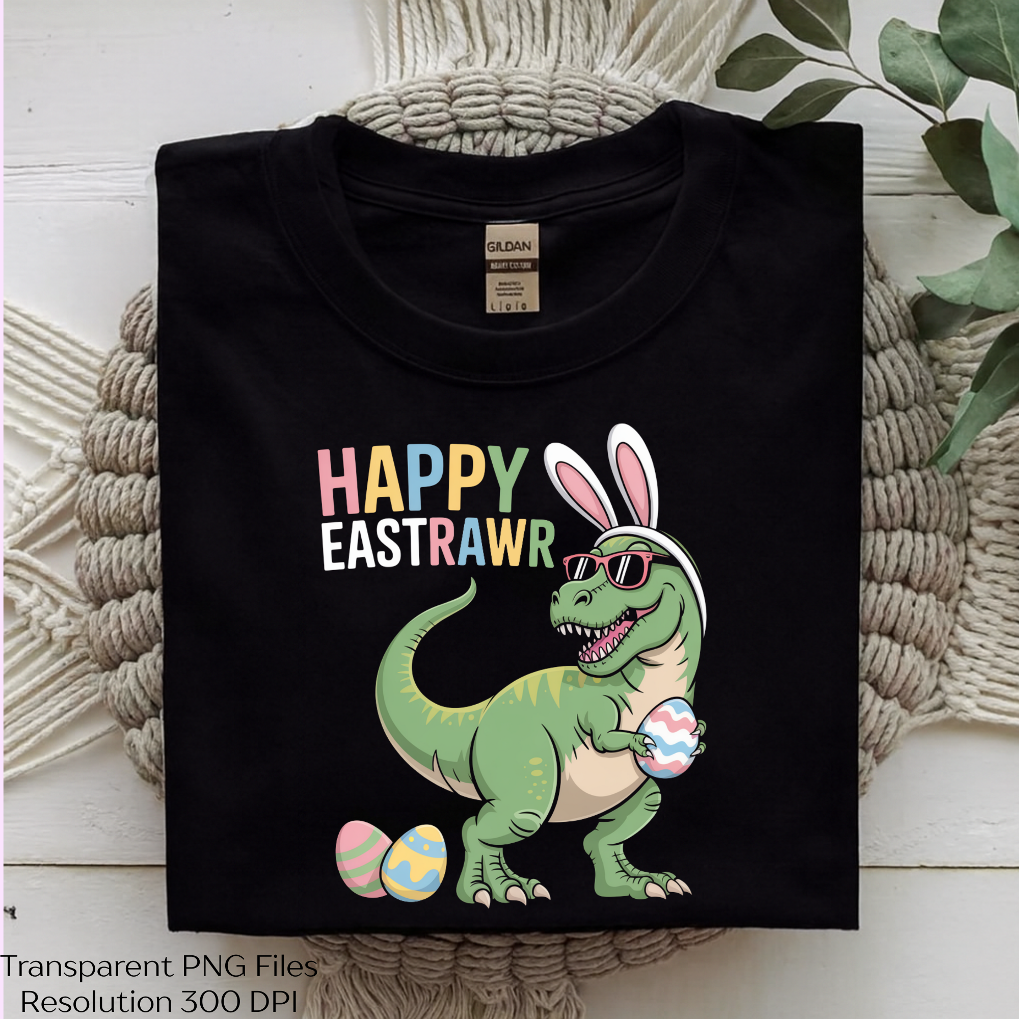 Funny Easter Rex Clipart Bundle