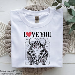 Love You Skeleton Valentine's Day Clipart Bundle - CraftNest - Digital Crafting and Art