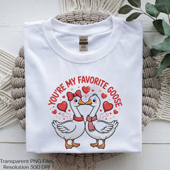 You're My Favorite Goose Valentine Clipart Bundle - CraftNest - Digital Crafting and Art