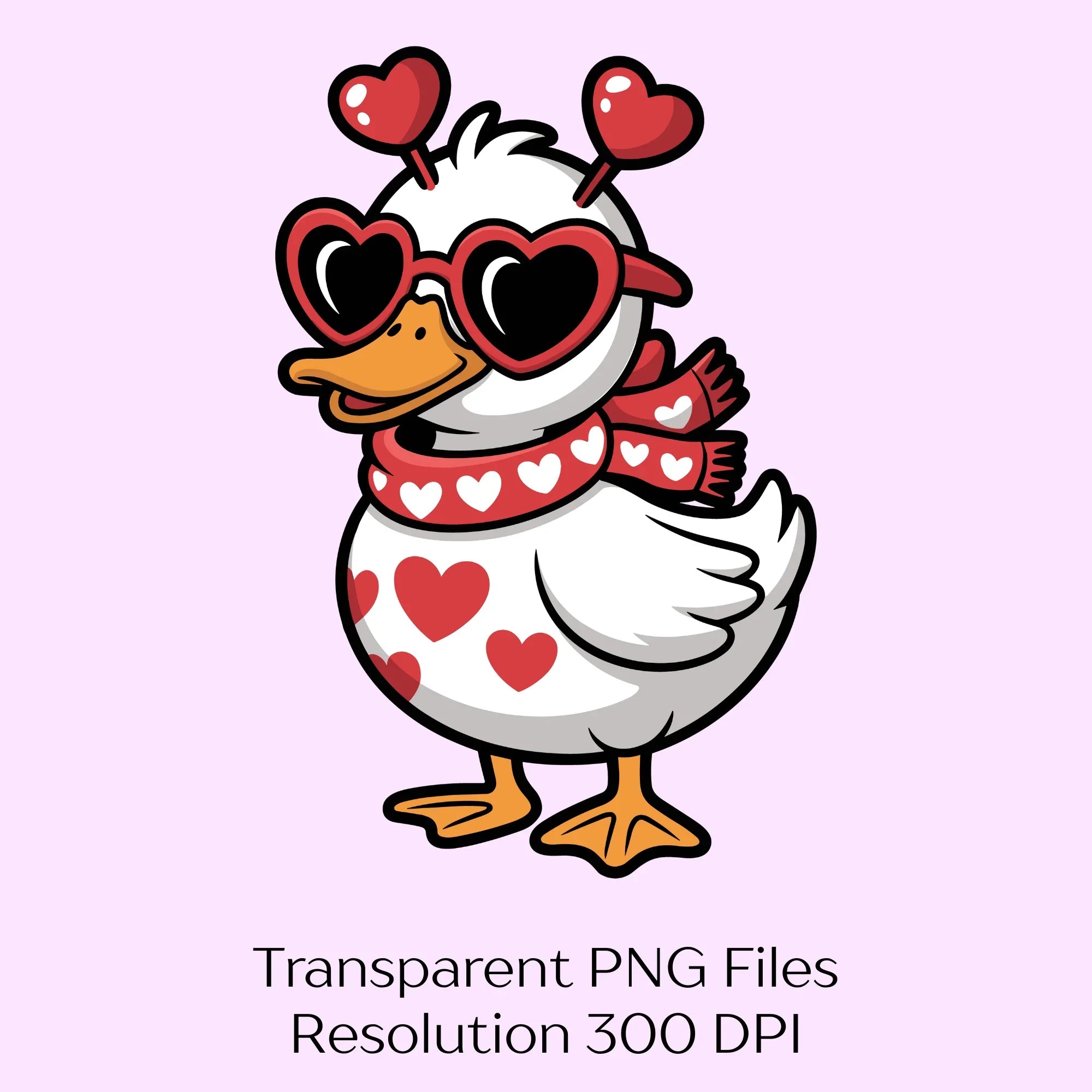 Valentine's Day Cartoon Duck Clipart Bundle - CraftNest - Digital Crafting and Art