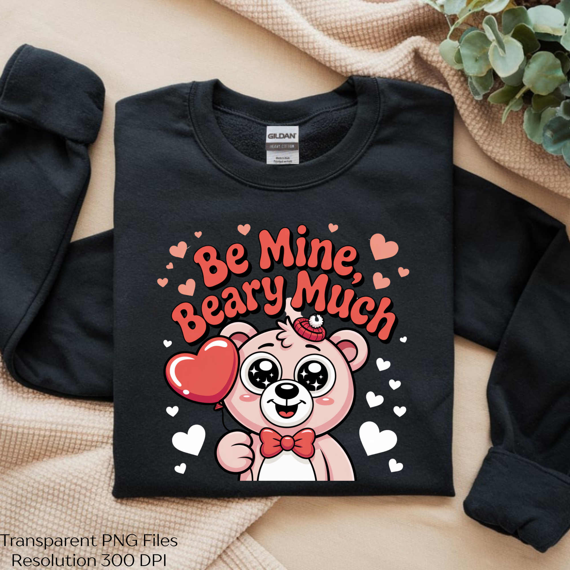 Be Mine Beary Much Valentine Clipart Bundle