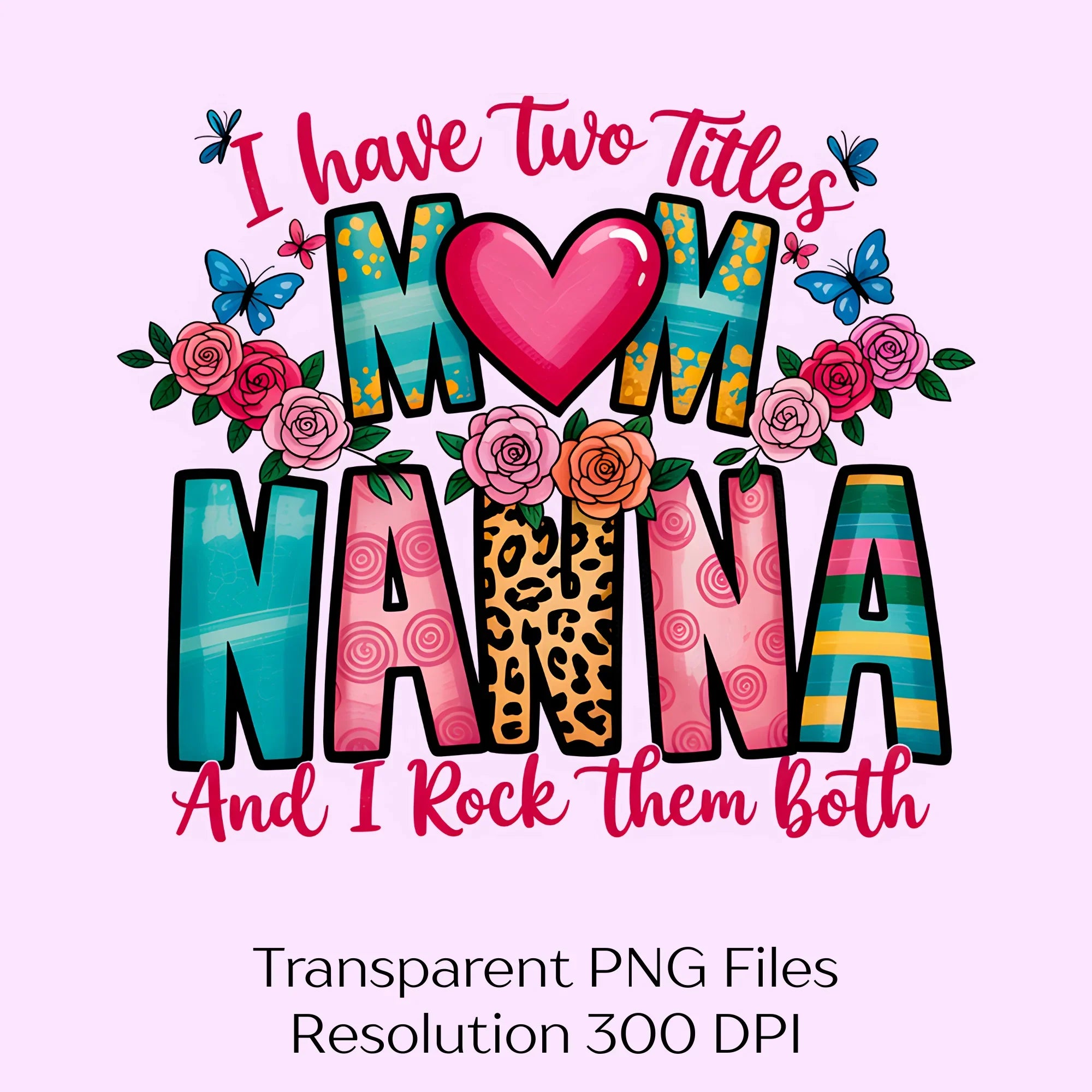 Mom and Nanna Clipart Bundle - CraftNest - Digital Crafting and Art