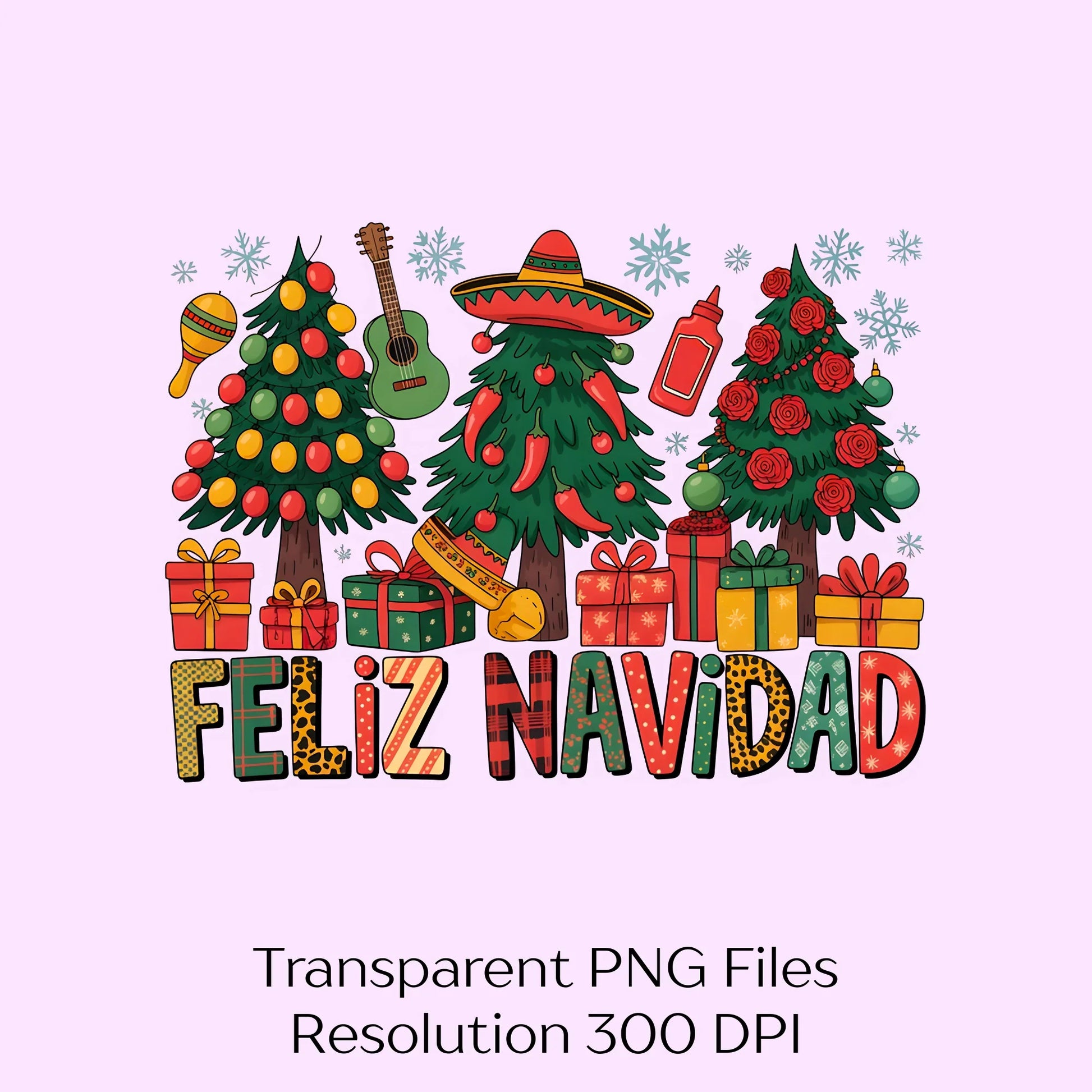 Feliz Navidad Christmas Clipart Bundle - CraftNest - Digital Crafting and Art