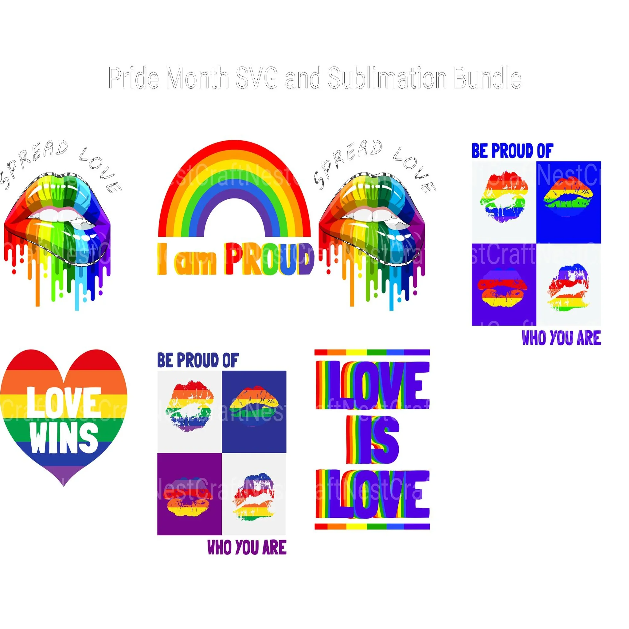 Pride SVG Bundle - CraftNest - Digital Crafting and Art