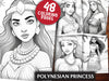 Polynesian Princess Coloring Book